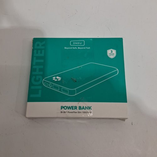 INIU POWERPAW SLIM POWER BANK with Flashlight - 10000MAH - BLACK (MODEL: ‎BI-B41) image 2