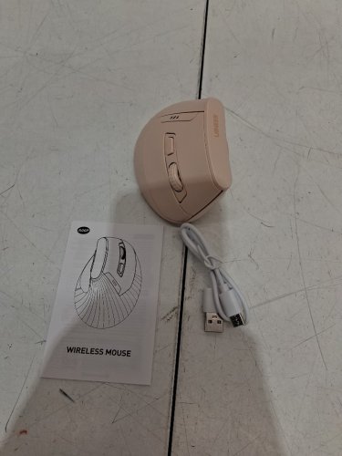 Uineer Ergonomic Bluetooth Wireless rechargable Vertical Mouse - pink (model: A06p) image 3