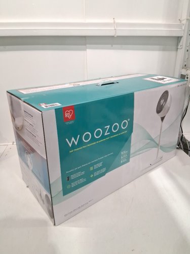 Woozoo 360° Pedestal 12-SPEED Air Circulator - ADJUSTABLE HEIGHT 21" TO 40" - WHITE (Model: STF-360DC/1747373) image 2