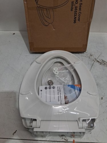 GARVEE ELONGATED TOILET SEAT WITH BUILT-IN POTTY-TRAINING WITH SEAT SOFT CLOSE MAGNETS - 18.4" - WHITE (PHO_161CLN96) image 4