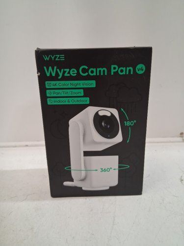 Wyze Pan/Tilt Security Camera with Color Night Vision - 4K - 2way audio - white (model: WYZECPAN4) image 4