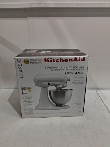 KITCHENAID CLASSIC TILT-HEAD STAND MIXER - 4.5QT. CAPACITY - WHITE (MODEL: K45SSWH) image 2