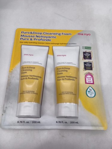 2pk ma:nyo pure and deep cleansing foam - 200ml each image 2