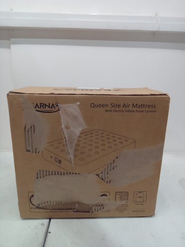 ZEARNA Air Mattress with DOUBLE CHAMBERS & Built-in Pump - queen (80" X 60" X 13") - GREEN/GREY image 2
