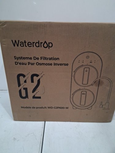 WATERDROP G2 RO REVERSE OSMOSIS WATER FILTRATION SYSTEM TANKLESS REDUCES TDS, 1:1 PURE TO DRAIN - 400GPD - 100PSI - 110V-240V - WHITE - (MODEL:WD-G2-W) image 9