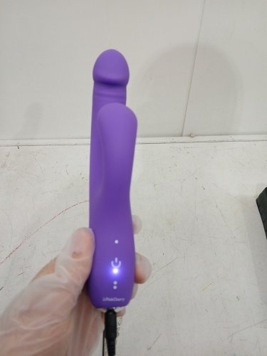 PinkCherry G-Spot Slim rechargeable waterproof Rabbit Vibrator - purple image 4