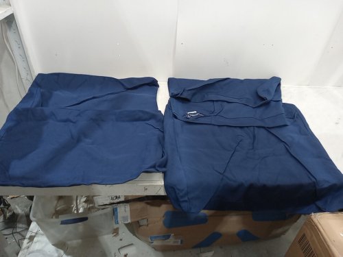 14PC outdoor patio cushion covers with uv/fade protection - 27" x 27" - navy blue (model: b662-0lf-pecc-navy) image 6