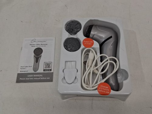 OWN HARMONY FOOT CARE ELECTRIC CALLUS REMOVER - 2 SPEEDS - 3 ROLLERS - grey (MODEL: CR2100) image 3