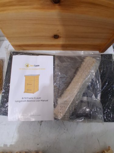 BeeCastle Hives Natural Hive 8/10 Frame 3 Layer starter kit beehive - unwaxed image 6
