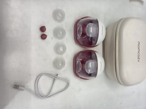 MOMCOZY MOBILE STYLE M6 HANDS-FREE SLIM DOUBLE BREAST PUMP - COZY RED (MODEL: BP311) image 2