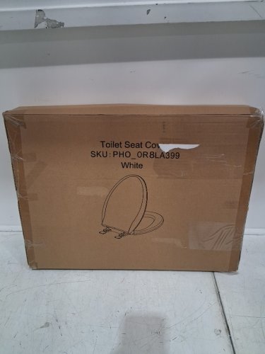 GARVEE Elongated Soft Close Toilet Seat Cover / Lid - 17" - white (Model: PHO-0R8LA399) image 2