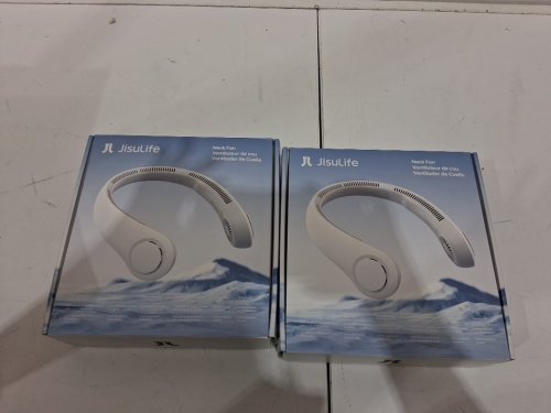 2PK JISULIFE rechargeable cooling Neck Fans - WHITE (MODEL: 2789239) image 3