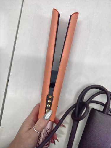 dyson airstrait wet to dry hair straightener - LIMITED EDITION APRICOT/ TOPAZ  (model: ht01) image 5