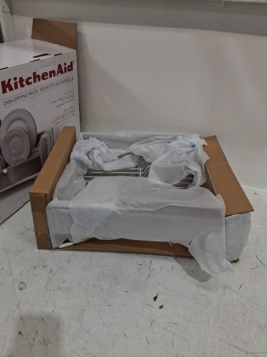 KITCHENAID FULL-SIZE LARGE DISH-DRYING RACK - 20.4" - STAINLESS STEEL/white (MODEL: KNS896BXGRA/1863201) image 3