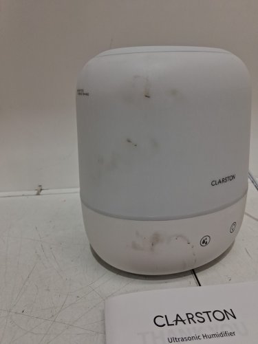 clarston cool mist humidifier for bedroom - light off auto shut off easy top fill humidifier - 2l - white (model: 10056) image 4
