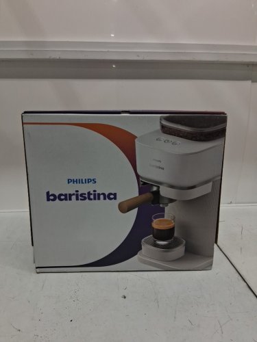 philips baristina automatic espresso machine with built-in grinder - white (model: BAR302/20) image 3
