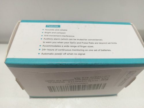 OAJ Medical SPO2 digital LED fingertip PULSE OXIMETER - 70-100% accuracy/25-250bpm range - black (MODEL NO. AOJ-70A) image 3