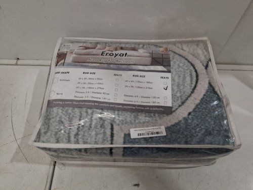 EROYAT soft non-slip area rug - 5ftx7ft - ink blue image 4