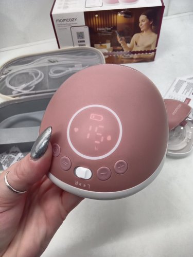 Momcozy Breast Pump Hands Free Upgraded Mobile Flow M9 App Discreet Control with Personalized Multi-Modes & 15 Levels - COZY RED (model: bp223) image 9