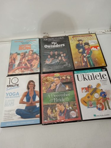 6 Assorted DVD Lessons and Movie Bundle Including Yoga, A Christmas Carol, and More image 2