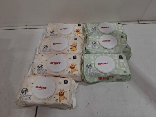 448PK HUGGIES NATURAL CARE DISNEY THEMED SENSITIVE UNSCENTED BABY WIPES - 7 X 64PK (448PK TOTAL) - WINNIE THE POOH image 3