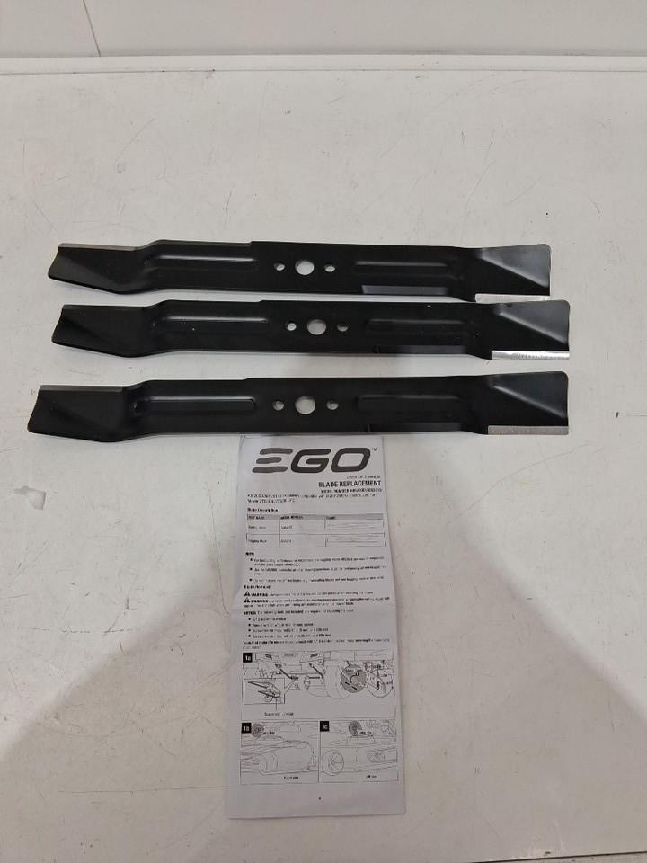 3PK EGO POWER+ 56V Z6 ZTR Mower High-Lift Bagging Blade Set - 18" - BLACK (MODEL: AB5201D) image 3