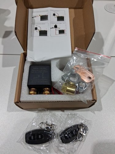 JOINFWORLD ANTI-Theft Remote Control Switch with Two Remote Control - 250A - 12VDC image 3