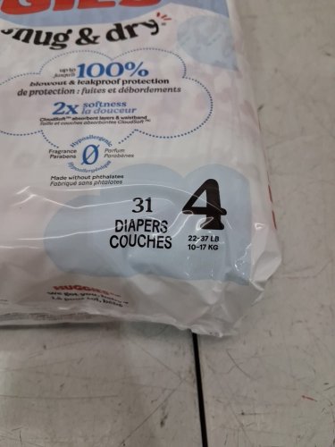 186PK HUGGIES SNUG AND DRY DIAPERS - SIZE 4 (22-37LB) - DISNEY MICKEY MOUSE (MODEL: 56412) image 3
