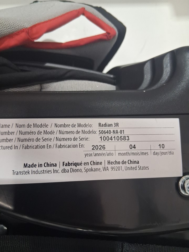 DIONO RADIAN 3R 3-IN-1 CONVERTIBLE REAR AND FRONT FACING CAR SEAT - 10 YEARS - JET BLACK (MODEL: 50640-NA-01) image 7
