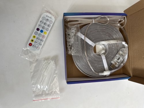 LED Strip Lights IP68 Outdoor Waterproof, 5V USB Powered, Music Sync Bluetooth APP/RF Remote Control Lights - 10FT - WHITE/ASSORTED COLOURS (MODEL: 5V-BJ-RGB) image 3