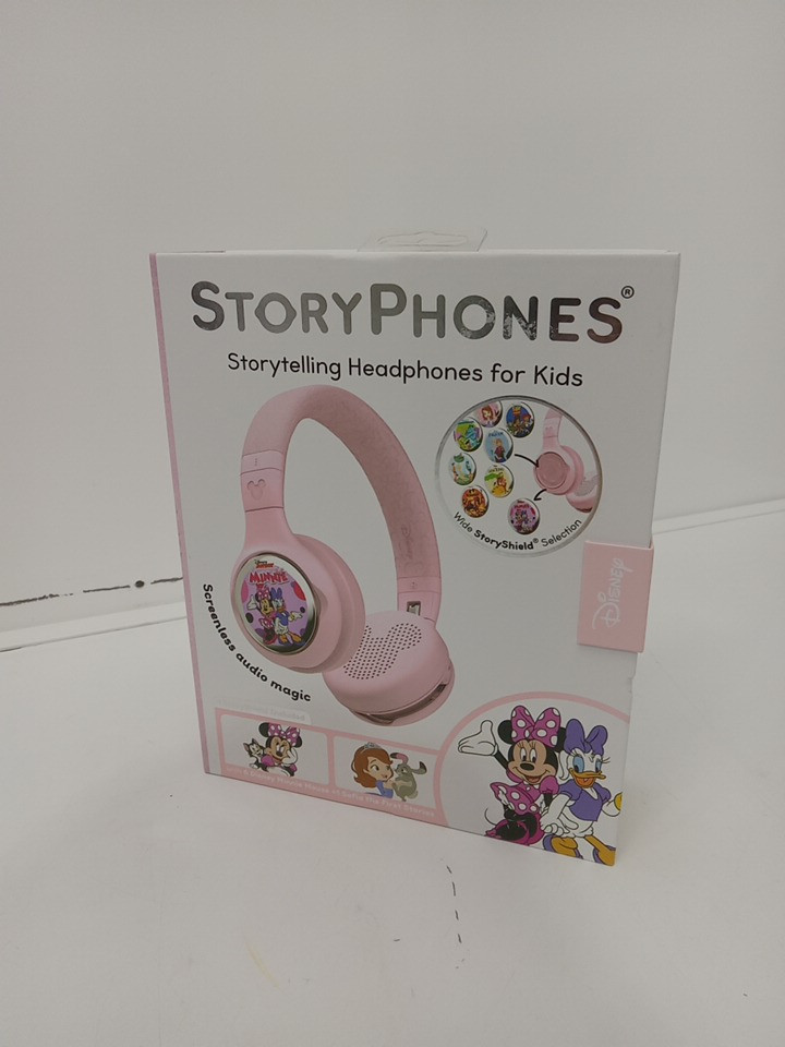 onanoff Disney StoryPhones bluetooth headphones with built-in mic for audio stories, music and educational content - compatible with ios/android - pink Minnie Mouse Bundle (model:ON-STORYPH-DIS-PINK) image 3