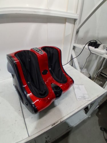 COSTWAY heated shiatsu Foot and Calf Massager - black/red (model: hf10001us-RE) image 3