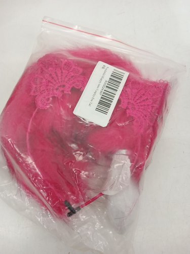 2PC Cat Ears and Medium Stainless Steel Butt Plug Tail - Hot Pink Ears / Hot Pink Tail image 2