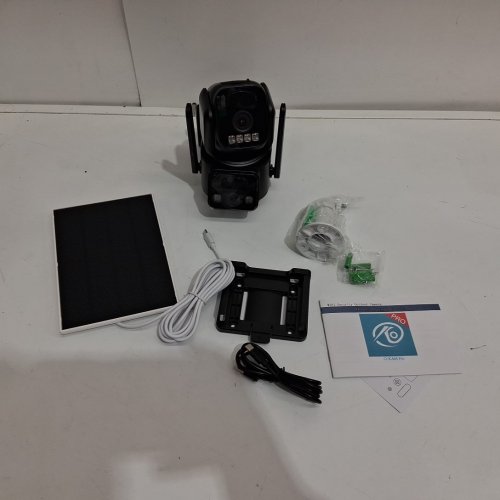 bennocam 4k Solar Powered Security Wi-fi Camera with 360 motion detection - Black (model: qw8) image 3