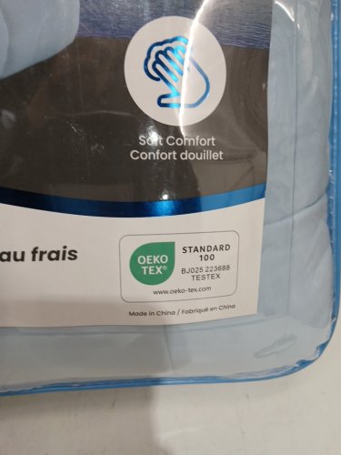 below zero cooling duvet, soft touch & cool sensation - 90" x 98" - queen -  Light Blue (Model: 4526441) image 2