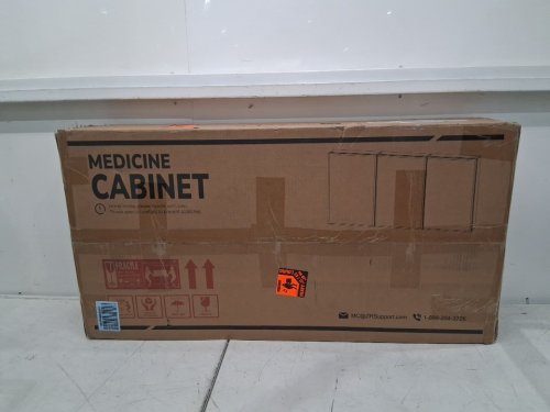 tetoe Soft Closing Tempered Glass medicine cabinet - 48" x 32" - silver image 4