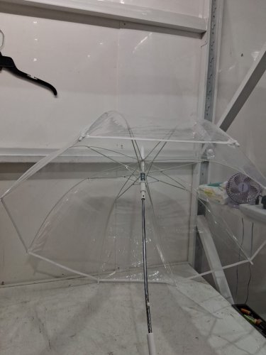 bubble dome clear umbrella - 52" arc - White image 3