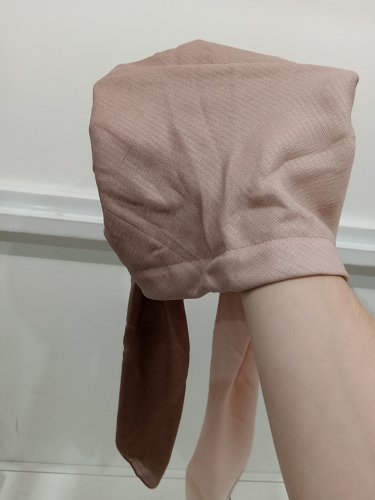 WOMEN'S  Elastic Headscarf - osfm - purple mauve image 2