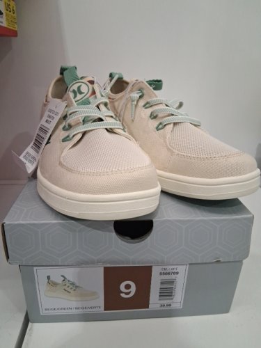 WOMEN'S Hurley Castaic Sneaker - SIZE 9 - beige/GREEN (STYLE: 5566709) image 2