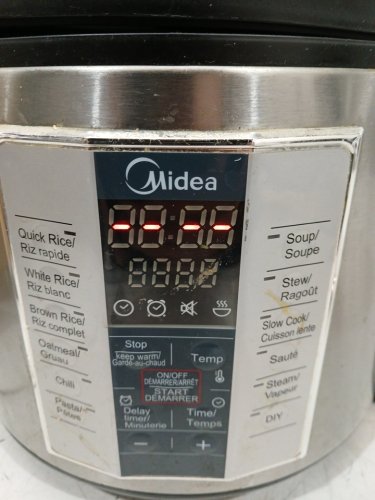 midea RICE COOKER ALL-IN-ONE POT WITH 12 COOKING PROGRAMS - 120V/5qt - BLACK (MODEL: MB-M25) image 5