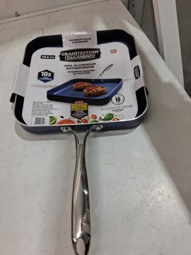 GRANITESTONE DIAMOND NON-STICK Grilling Pan -12" - BLUE (model: 30320000) image 2