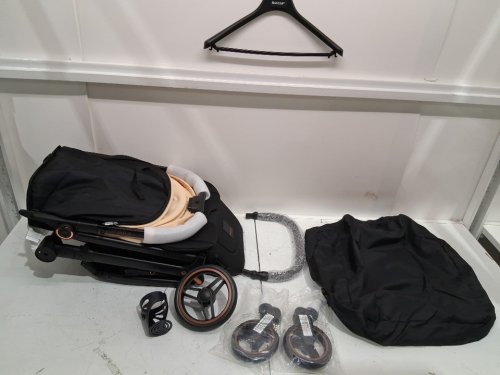 gromast ifold2.0 folding baby stroller - beige/black (model : GT077) image 3