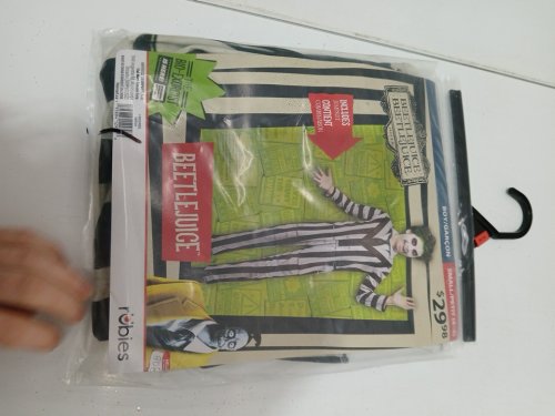 BOYS RUBIES BEETLEJUICE COSTUME - SMALL (4-6) - WHITE/BLACK (STYLE: 1001534) image 2