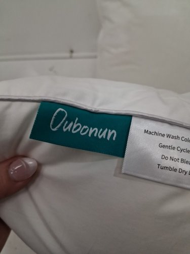 2pk oubonun throw pillow inserts - 16"X16" - white image 2
