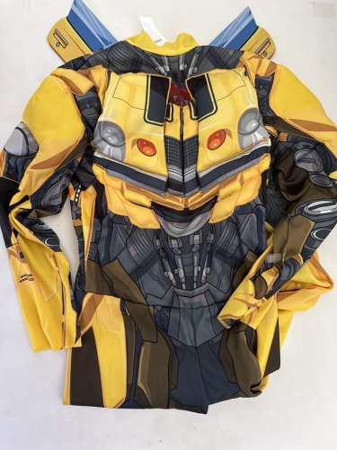 BOY'S DISGUISE TRANSFORMERS BUMBLEBEE COSTUME (JUMPSUIT ONLY) - MEDIUM (8-10) - YELLOW AND BLACK image 2
