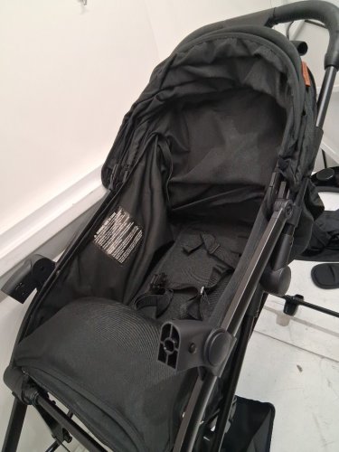 Mompush Lithe V2 Lightweight Stroller with Cup Holder and Rain cover - BLACK (model: T3500M) image 10