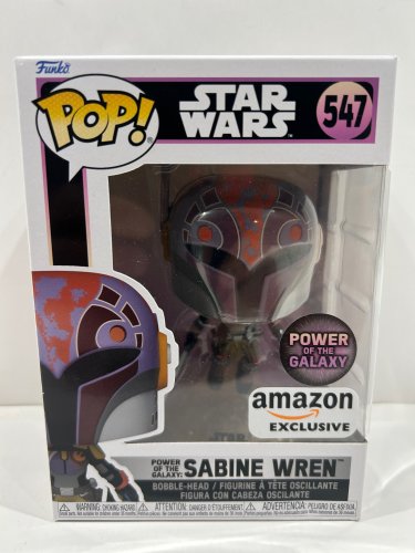 Funko pop! **Amazon exclusive**power of the galaxy** Star Wars - sabine wren bobble head (#547) image 2
