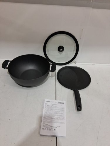 3PC tramontina pre-seasoned cast iron set - 7QT (11") - BLACK (MODEL : 1901865) image 3