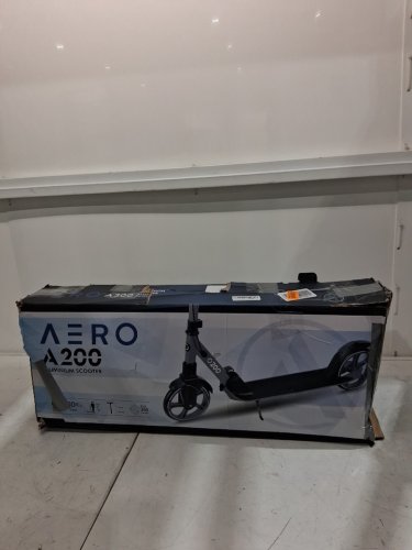 Aero Big Wheel aluminium Scooter - 8+y - 220lb max - black/grey (model:a200) image 2