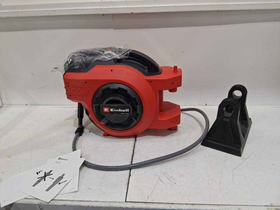 Einhell wall mounted Cordless automatic Hose Reel *TOOL ONLY* - 98ft - 120v - red/black (model: 4173779 ) image 3